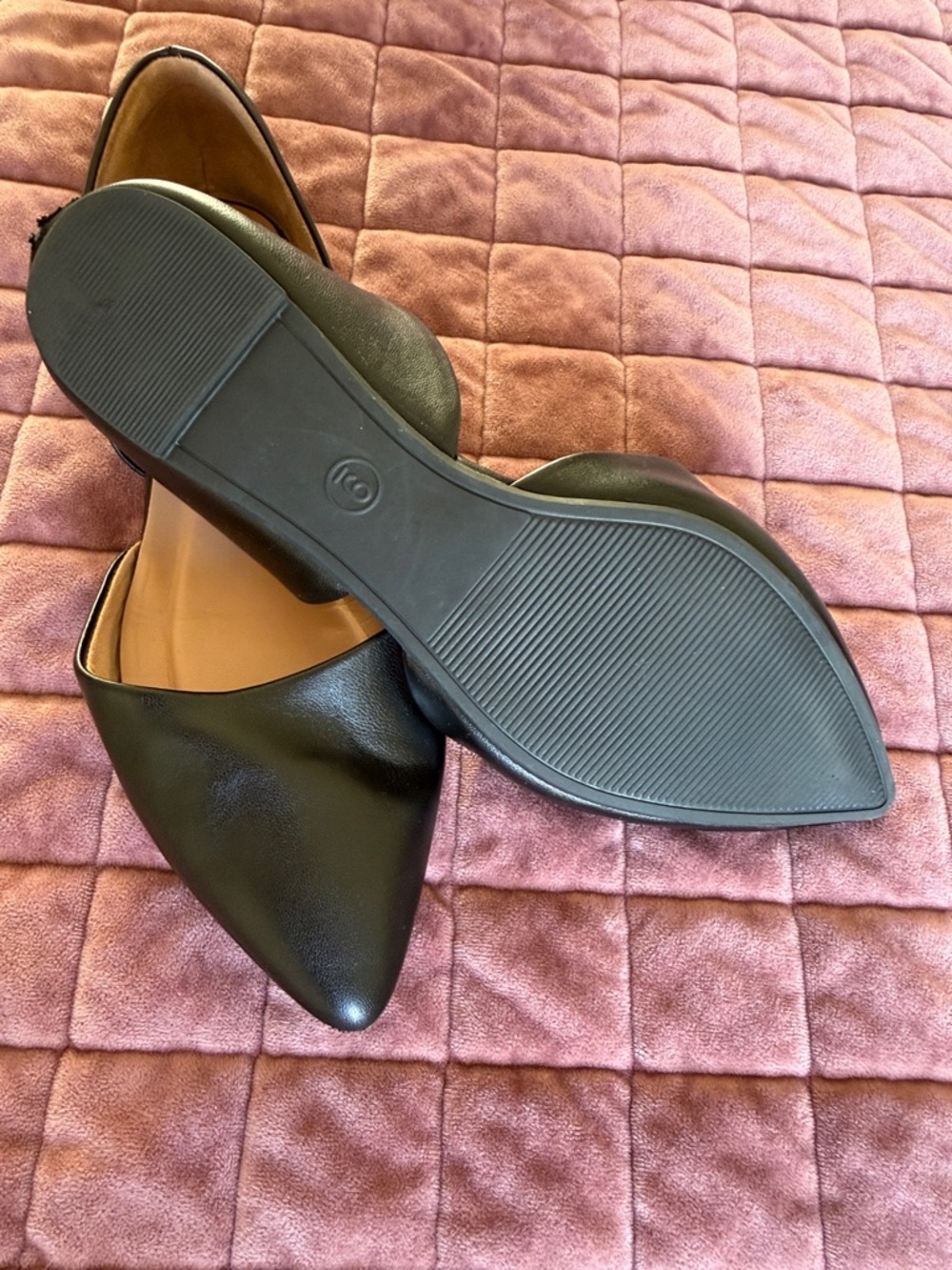 a new day Black Pointed Flats Size 9 - Picture 6 of 8